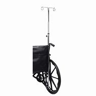 IV pole for wheelchair